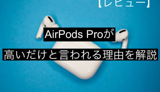 【レビュー】AirPods Proが高いだけと言われる理由を解説