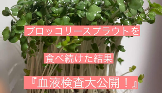 ブロッコリースプラウトを食べ続けた結果｜血液検査を基に解説します